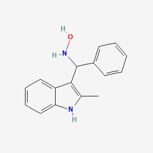 N-[(2-Methyl-1H-indol-3-yl)-phenylmethyl]hydroxylamine