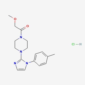 2-methoxy-1-(4-(1-(p-tolyl)-1H-imidazol-2-yl)piperazin-1-yl)ethanone hydrochloride