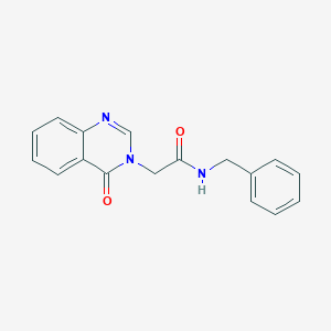 molecular formula C17H15N3O2 B278750 N-benzyl-2-(4-oxoquinazolin-3-yl)acetamide 