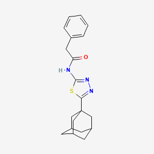 molecular formula C20H23N3OS B2787509 N-[5-(1-adamantyl)-1,3,4-thiadiazol-2-yl]-2-phenylacetamide CAS No. 310416-43-4