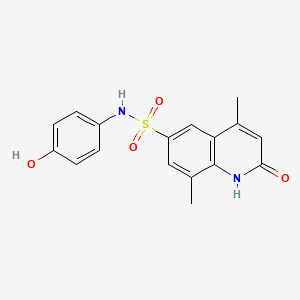 N-(4-hydroxyphenyl)-4,8-dimethyl-2-oxo-1,2-dihydro-6-quinolinesulfonamide
