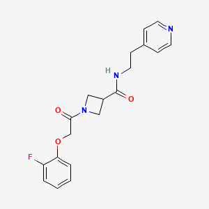 1-(2-(2-fluorophenoxy)acetyl)-N-(2-(pyridin-4-yl)ethyl)azetidine-3-carboxamide