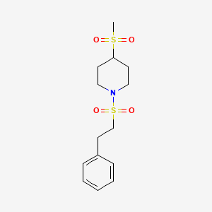 4-(Methylsulfonyl)-1-(phenethylsulfonyl)piperidine
