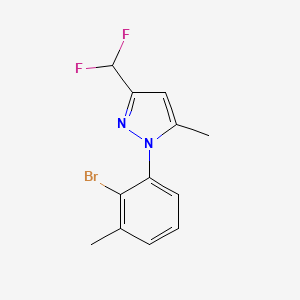 1-(2-Bromo-3-methylphenyl)-3-(difluoromethyl)-5-methylpyrazole