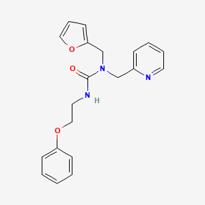 1-(Furan-2-ylmethyl)-3-(2-phenoxyethyl)-1-(pyridin-2-ylmethyl)urea