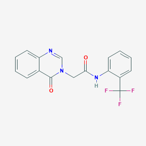 molecular formula C17H12F3N3O2 B278756 2-(4-oxo-3(4H)-quinazolinyl)-N-[2-(trifluoromethyl)phenyl]acetamide 