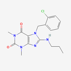 7-(2-chlorobenzyl)-1,3-dimethyl-8-(propylamino)-3,7-dihydro-1H-purine-2,6-dione