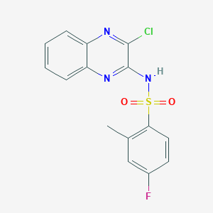 N-(3-chloroquinoxalin-2-yl)-4-fluoro-2-methylbenzenesulfonamide