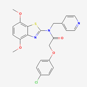 2-(4-chlorophenoxy)-N-(4,7-dimethoxybenzo[d]thiazol-2-yl)-N-(pyridin-4-ylmethyl)acetamide