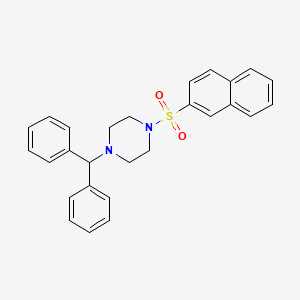 4-(Diphenylmethyl)-1-(2-naphthylsulfonyl)piperazine