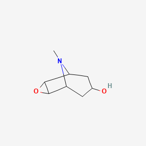B2787615 9-Methyl-3-oxa-9-azatricyclo[3.3.1.02,4]nonan-7-ol CAS No. 498-45-3; 498-45-3