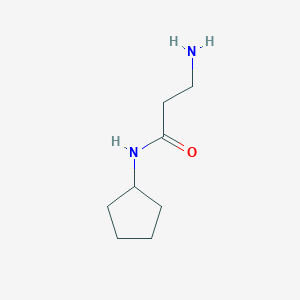 molecular formula C8H16N2O B2787624 3-amino-N-cyclopentylpropanamide CAS No. 938339-02-7