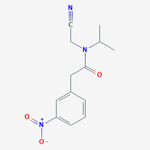 molecular formula C13H15N3O3 B2787627 N-(cyanomethyl)-2-(3-nitrophenyl)-N-(propan-2-yl)acetamide CAS No. 1423739-46-1