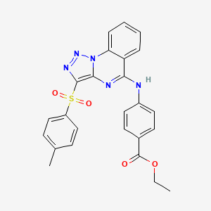 Ethyl 4-({3-[(4-methylphenyl)sulfonyl][1,2,3]triazolo[1,5-a]quinazolin-5-yl}amino)benzoate