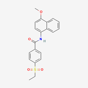 4-ethylsulfonyl-N-(4-methoxynaphthalen-1-yl)benzamide