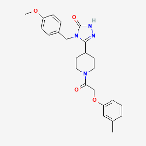 4-(4-methoxybenzyl)-5-{1-[(3-methylphenoxy)acetyl]piperidin-4-yl}-2,4-dihydro-3H-1,2,4-triazol-3-one