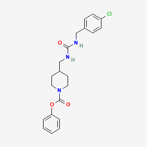 Phenyl 4-((3-(4-chlorobenzyl)ureido)methyl)piperidine-1-carboxylate