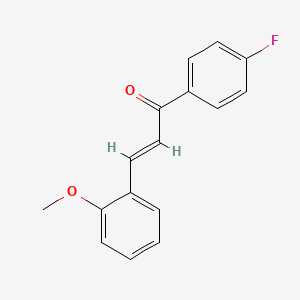 molecular formula C16H13FO2 B2787679 (2E)-1-(4-fluorophenyl)-3-(2-methoxyphenyl)prop-2-en-1-one CAS No. 351339-25-8