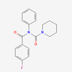 molecular formula C19H19FN2O2 B2787689 N-(4-fluorobenzoyl)-N-phenylpiperidine-1-carboxamide CAS No. 391861-31-7