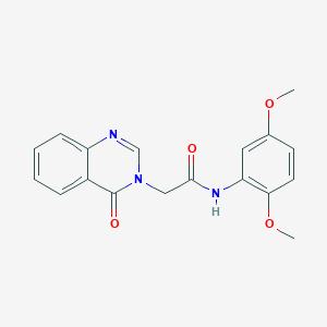 molecular formula C18H17N3O4 B278769 N-(2,5-dimethoxyphenyl)-2-(4-oxoquinazolin-3(4H)-yl)acetamide 
