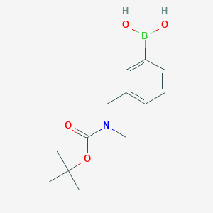 molecular formula C13H20BNO4 B2787693 (3-(((tert-Butoxycarbonyl)(methyl)amino)methyl)phenyl)boronic acid CAS No. 2246563-06-2
