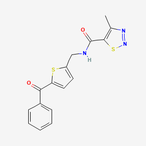 B2787695 N-((5-benzoylthiophen-2-yl)methyl)-4-methyl-1,2,3-thiadiazole-5-carboxamide CAS No. 1797615-21-4