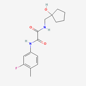N1-(3-fluoro-4-methylphenyl)-N2-((1-hydroxycyclopentyl)methyl)oxalamide
