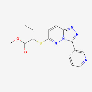 Methyl 2-((3-(pyridin-3-yl)-[1,2,4]triazolo[4,3-b]pyridazin-6-yl)thio)butanoate