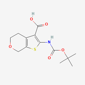 2-[(2-Methylpropan-2-yl)oxycarbonylamino]-5,7-dihydro-4H-thieno[2,3-c]pyran-3-carboxylic acid