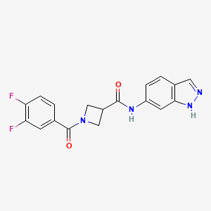 1-(3,4-difluorobenzoyl)-N-(1H-indazol-6-yl)azetidine-3-carboxamide