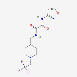 N'-(1,2-Oxazol-3-yl)-N-[[1-(2,2,2-trifluoroethyl)piperidin-4-yl]methyl]oxamide