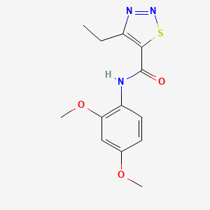 molecular formula C13H15N3O3S B2787750 N-(2,4-dimethoxyphenyl)-4-ethyl-1,2,3-thiadiazole-5-carboxamide CAS No. 899731-36-3