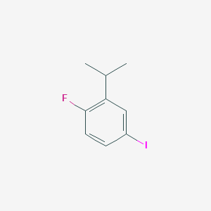 molecular formula C9H10FI B2787765 1-Fluoro-4-iodo-2-isopropylbenzene CAS No. 1369775-42-7