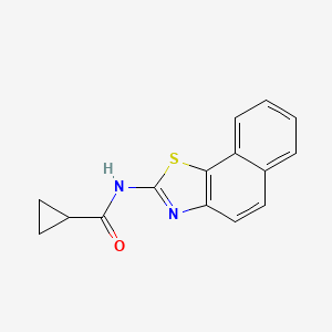 molecular formula C15H12N2OS B2787774 N-(naphtho[2,1-d]thiazol-2-yl)cyclopropanecarboxamide CAS No. 329906-63-0
