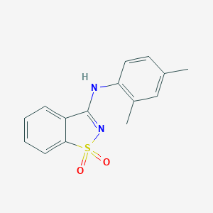 molecular formula C15H14N2O2S B278778 N-(2,4-dimethylphenyl)-N-(1,1-dioxido-1,2-benzisothiazol-3-yl)amine 