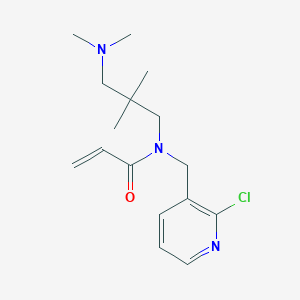 N-[(2-Chloropyridin-3-yl)methyl]-N-[3-(dimethylamino)-2,2-dimethylpropyl]prop-2-enamide