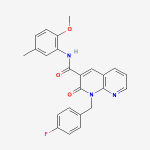 1-(4-fluorobenzyl)-N-(2-methoxy-5-methylphenyl)-2-oxo-1,2-dihydro-1,8-naphthyridine-3-carboxamide