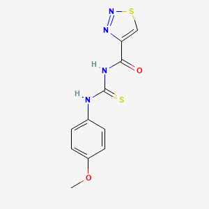 N-(4-methoxyphenyl)-N'-(1,2,3-thiadiazol-4-ylcarbonyl)thiourea