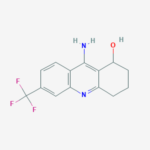 molecular formula C14H13F3N2O B027878 9-Amino-6-(trifluoromethyl)-1,2,3,4-tetrahydroacridin-1-ol CAS No. 104628-17-3