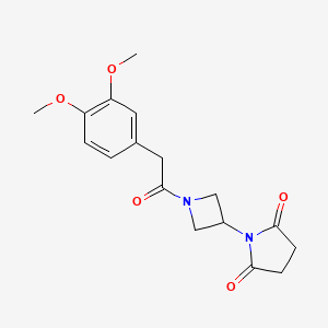 1-(1-(2-(3,4-Dimethoxyphenyl)acetyl)azetidin-3-yl)pyrrolidine-2,5-dione