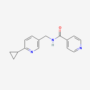 molecular formula C15H15N3O B2787801 N-[(6-cyclopropylpyridin-3-yl)methyl]pyridine-4-carboxamide CAS No. 2320220-39-9