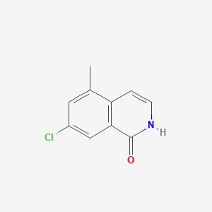 molecular formula C10H8ClNO B2787830 7-chloro-5-methyl-1,2-dihydroisoquinolin-1-one CAS No. 1700397-22-3