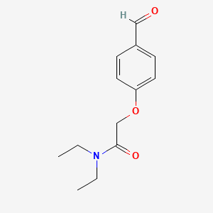 molecular formula C13H17NO3 B2787940 N,N-diethyl-2-(4-formylphenoxy)acetamide CAS No. 685853-68-3