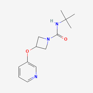 molecular formula C13H19N3O2 B2787965 N-tert-butyl-3-(pyridin-3-yloxy)azetidine-1-carboxamide CAS No. 1903752-44-2