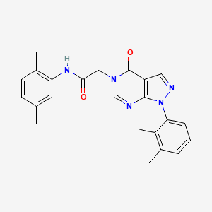 molecular formula C23H23N5O2 B2788041 N-(2,5-dimethylphenyl)-2-[1-(2,3-dimethylphenyl)-4-oxo-1H,4H,5H-pyrazolo[3,4-d]pyrimidin-5-yl]acetamide CAS No. 895021-92-8