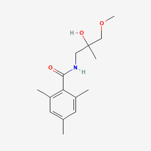 molecular formula C15H23NO3 B2788079 N-(2-hydroxy-3-methoxy-2-methylpropyl)-2,4,6-trimethylbenzamide CAS No. 1334370-70-5
