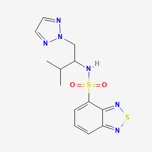 N-(3-methyl-1-(2H-1,2,3-triazol-2-yl)butan-2-yl)benzo[c][1,2,5]thiadiazole-4-sulfonamide