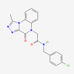 N-(4-chlorobenzyl)-2-(1-methyl-4-oxo[1,2,4]triazolo[4,3-a]quinoxalin-5(4H)-yl)acetamide