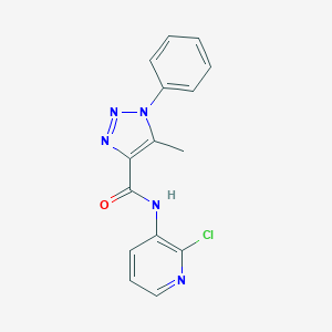 molecular formula C15H12ClN5O B278815 N-(2-chloro-3-pyridinyl)-5-methyl-1-phenyl-1H-1,2,3-triazole-4-carboxamide 