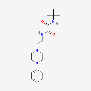 molecular formula C18H28N4O2 B2788206 N1-(tert-butyl)-N2-(2-(4-phenylpiperazin-1-yl)ethyl)oxalamide CAS No. 1049394-64-0